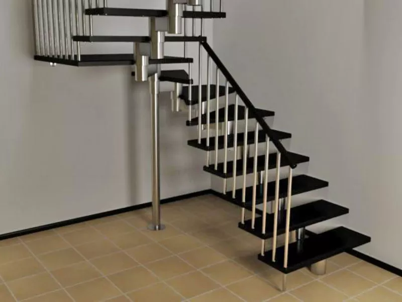Модульные лестницы на второй этаж для коттеджа. 5