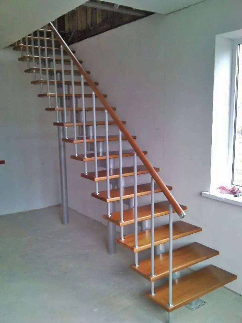 Модульные лестницы на второй этаж для коттеджа. 6