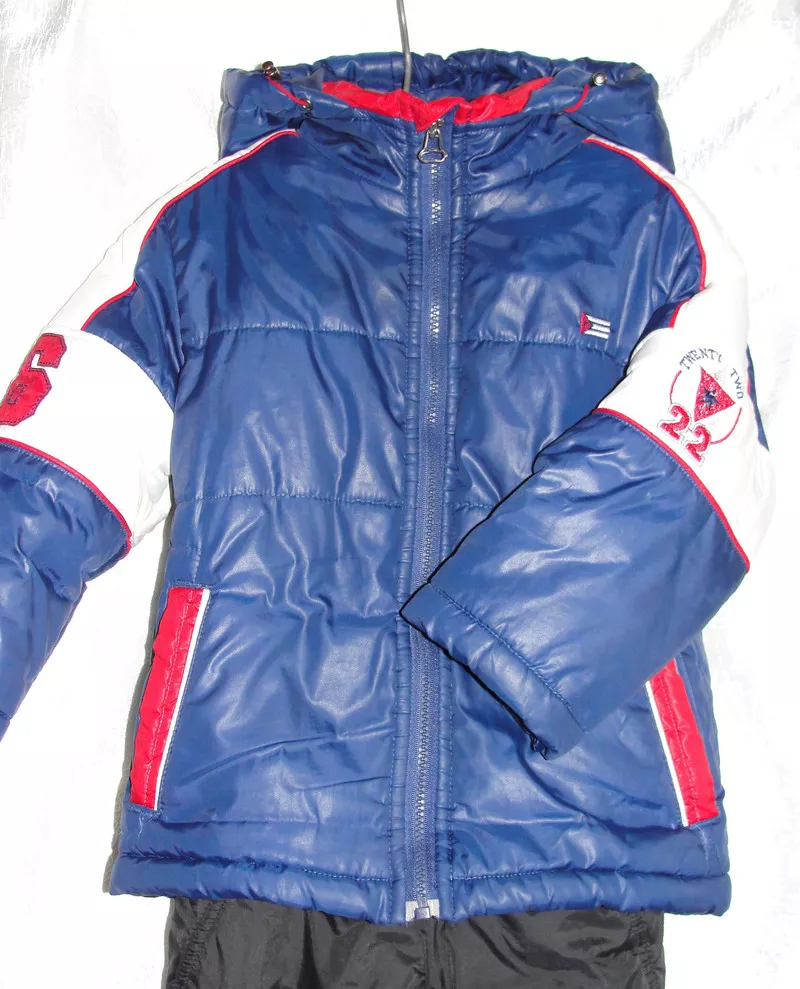 Зимний комплект для мальчика (куртка,  полукомбинезон),  рост 104 см 2