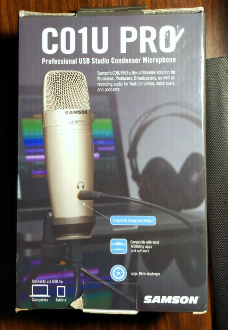 Микрофон Samson C01U PRO (USB,  конденсаторный,  студийный) 4